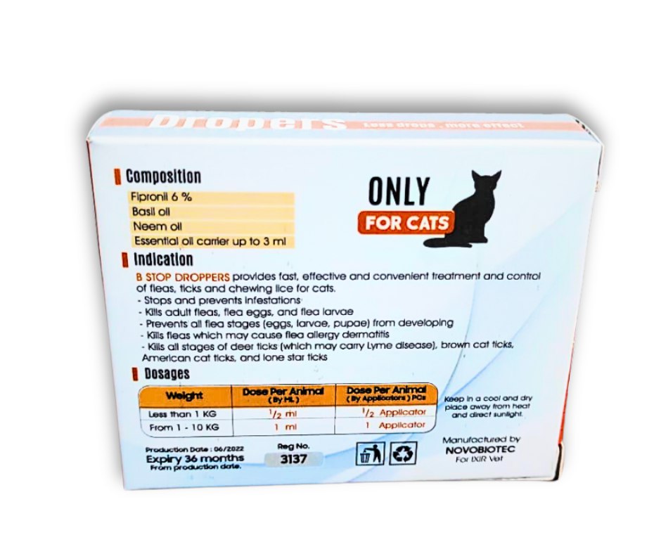 iXiR Dropers Spot On For Cats – One Dose 