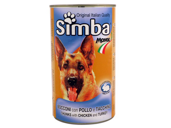 SIMBA CHUNKS With Chicken & Turkey 1230 Gr DOG Can