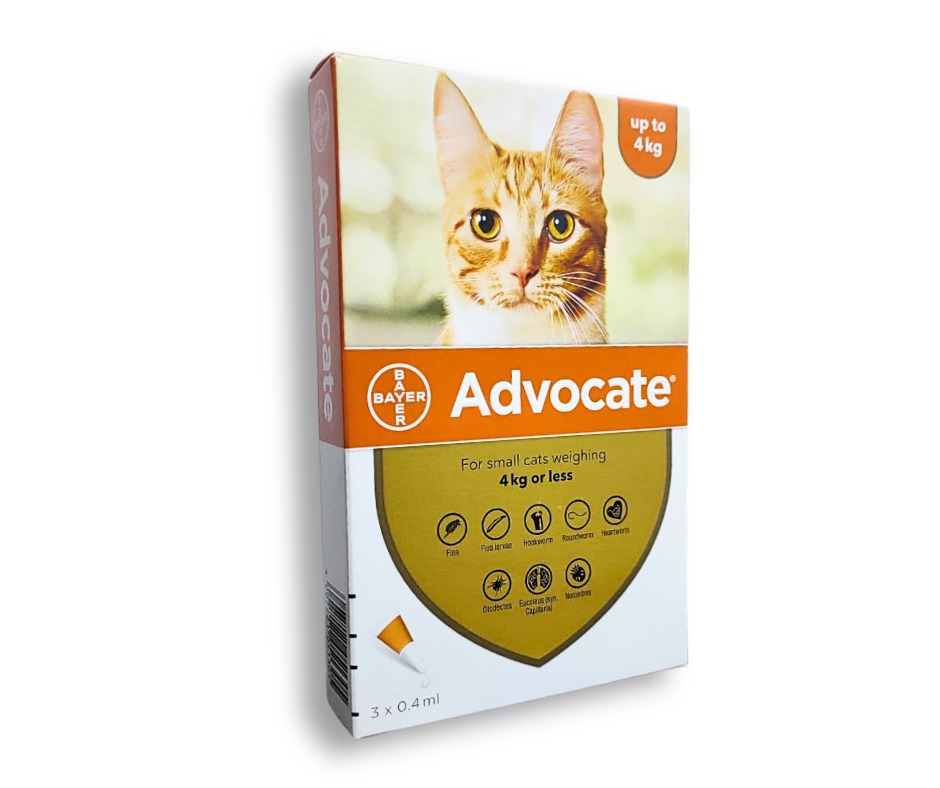 Advocate Spot-On for Small Cats ( up to 4Kg ) X 1 Dose EXP 6/2024