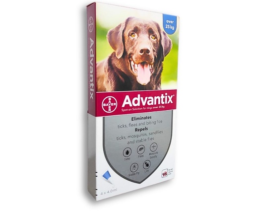 [8130] 1 Dose x Advantix for dogs 25kg and over EXP 7/2024