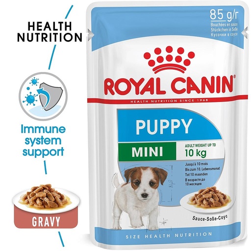 [8218] Royal Canin Mini Puppy Pouch Gravy 85g - EXP 6/2024