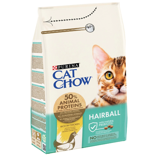 [4486] Purina Cat Chow Hairball Control Rich in Chicken Dry Cat Food 1.5 Kg