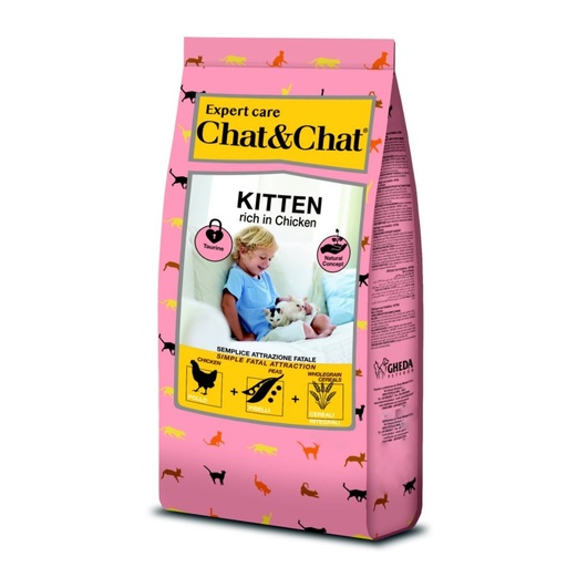 [7767] Expert Chat & Chat Kitten Rich in Chicken Dry Food 900 g