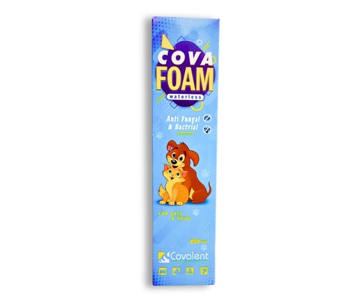 [6821] Cova Foam Waterless Anti Fungal & Anti Bactrial For Dogs & Cats 250 ml