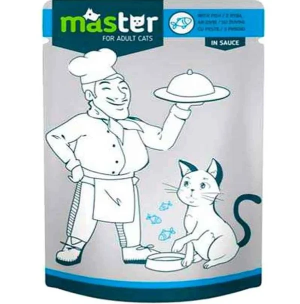 Master Adult Cat Wet Food in Sauce Pouch 80 g