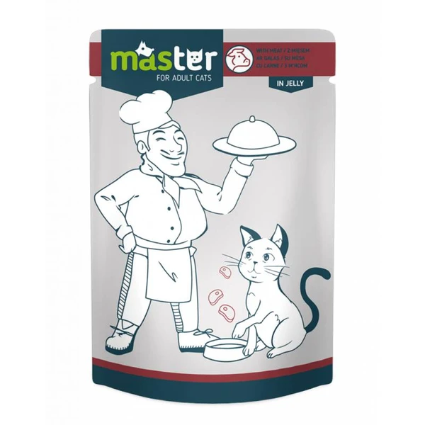 Master Adult Cat Wet Food in Jelly Pouch 80 g
