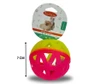 UE Plastic Ball With Flash Light & Bell Pet Toy 7cm