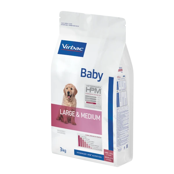Virbac Veterinary HPM Baby Large & Medium Dog Dry Food 3 kg 