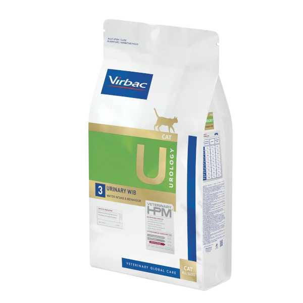 Virbac Veterinary HPM Urology 3 Urinary WIB Water Intake & Behaviour Cat Dry Food 1.5 Kg 