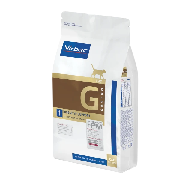 Virbac Veterinary HPM Gastro 1 Digestive Support Cat Dry Food 1.5 Kg
