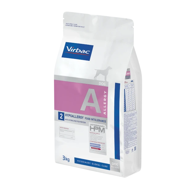 Virbac Veterinary HPM Allergy 2 Hypoallergy Food Intolerances With Hydrolysed Fish Protein Dog Dry Food 3 Kg