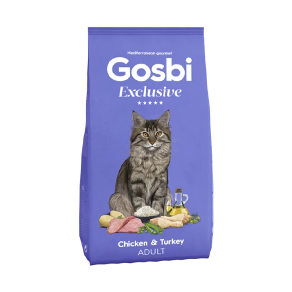 Gosbi Exclusive Chicken & Turkey Adult Cat Dry Food 