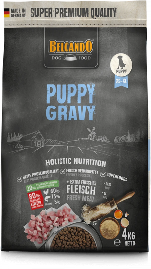 Belcando Puppy Gravy ( XS-XL ) Holistic Dog Dry Food