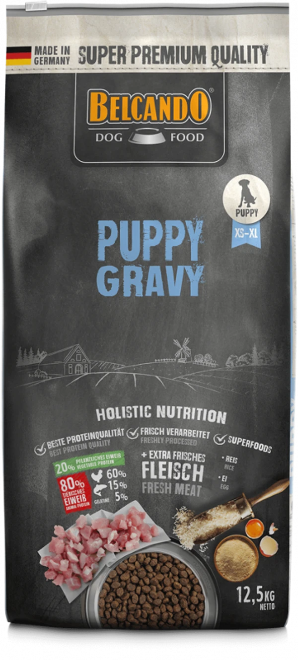 Belcando Puppy Gravy ( XS-XL ) Holistic Dog Dry Food