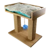 Petmoda Scratcher Post and Play Tower With Bed in Roof With Catnip 50*30*45 cm