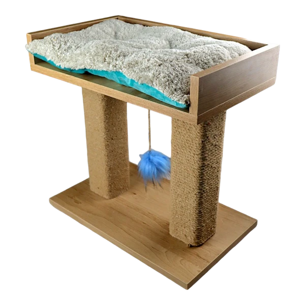 Petmoda Scratcher Post and Play Tower With Bed in Roof With Catnip 50*30*45 cm