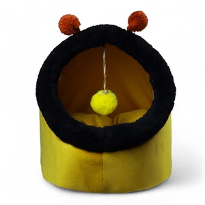 Petmoda Cat House Bed 50cm - Bee Shape - Yellow