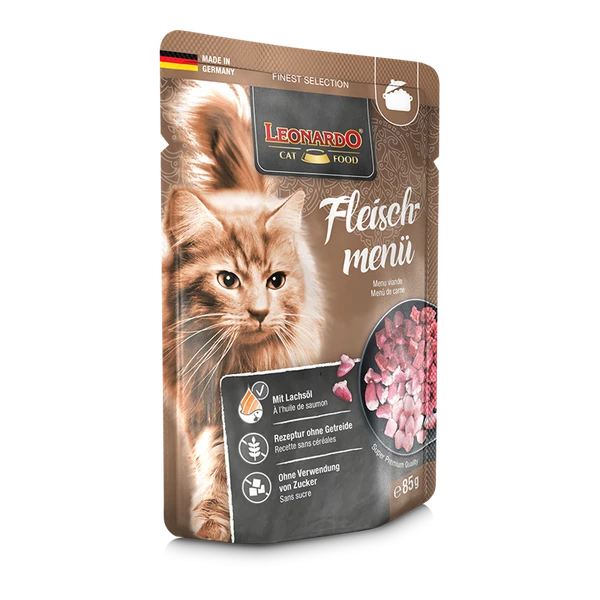 Leonardo Meat Menu Adult Cat Wet Food Pouch 85g