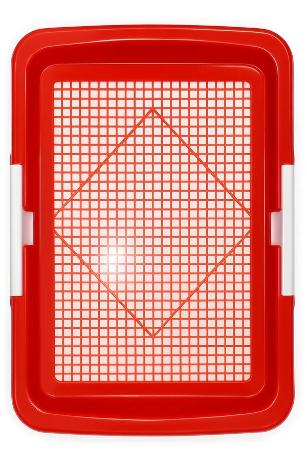 Puppy Toilet Training Tray with Guide Column – Indoor Potty Trainer for Small Dogs (45X30X4cm)