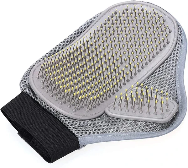 Pet Grooming Glove Brush for Dogs & Cats – Deshedding, Massage & Hair Removal