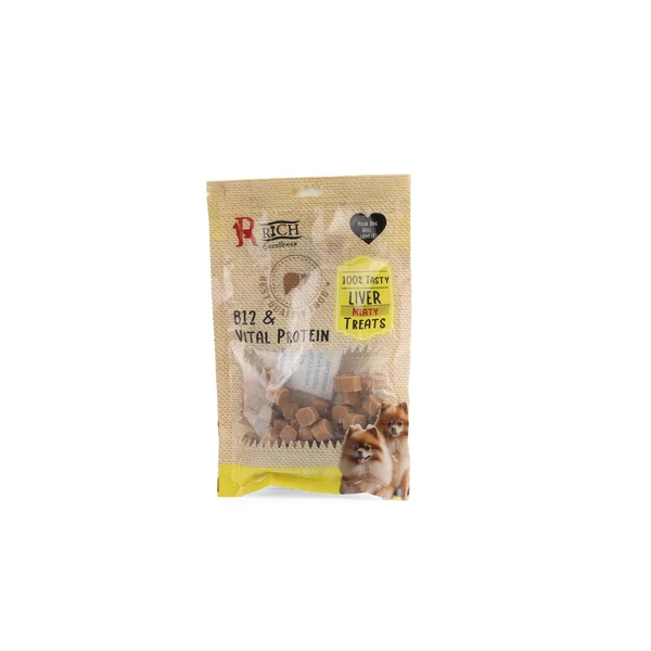Rich Excellence B12 & Vital Protein Liver Meaty Dog Treats 100g