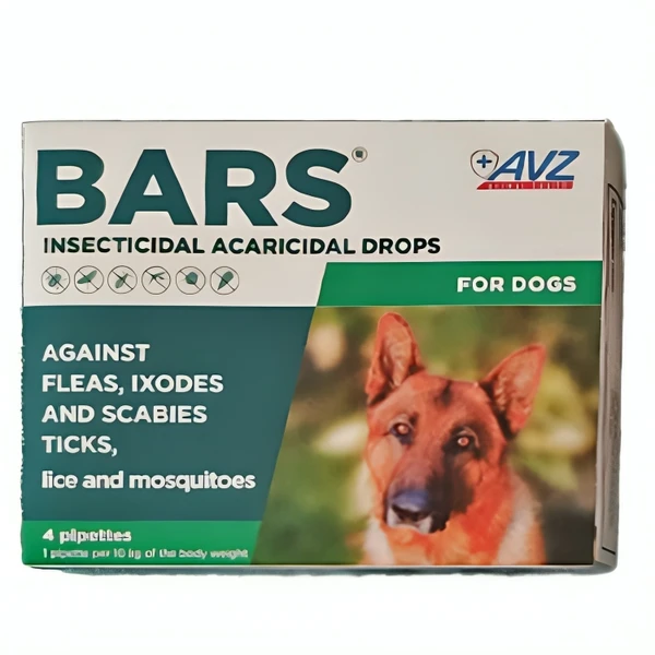 BARS® Insecticidal Drops For Dogs 10 Kg (1 dose) 