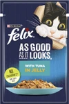 Purina Felix As Good as it Looks Wet Cat Food Pouch 85 g