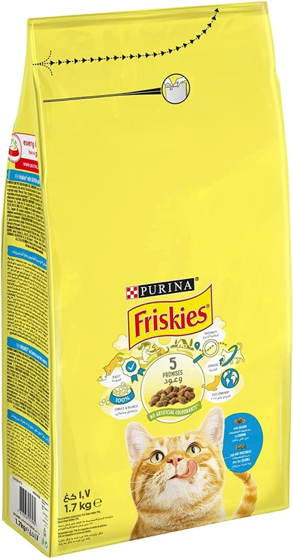 Purina Friskies With Salmon & Vegetable Cat Dry Food