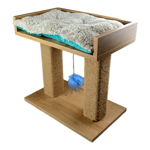 Petmoda Scratcher Post and Play Tower With Bed in Roof With Catnip 50*30*45 cm