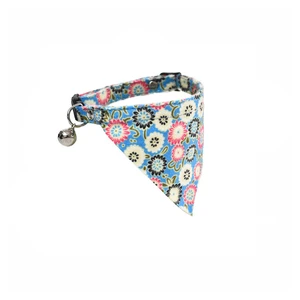 Naomi Triangle Lovely Cat Collar with Bell Blue (YL107822)
