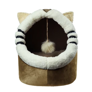 Petmoda Cat House Bed 50 cm - Cat Shape - Beige