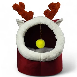 Petmoda Cat House Bed 50cm - Gazelle Shape - Red