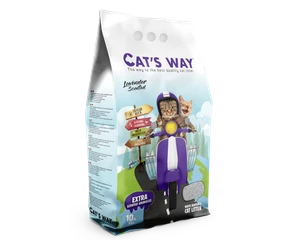 Cat’s Way White Bentonite Clumping Cat Litter Lavender Scented
