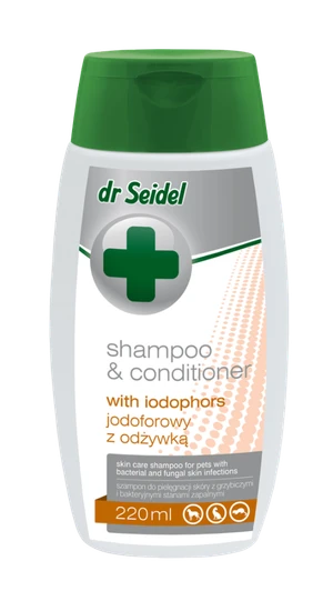dr Seidel Shampoo & Conditioner with Iodophors for Cats & Dogs 220ml