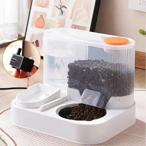 2-in-1 Automatic Pet Feeder with Water Fountain (1.5L)– Cat & Dog Food Dispenser and Water Bowl