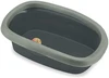 Stefanplast Sprint 20 Cat Litter Box – Foggy Green | 58×39×17 cm Durable Open Tray with Anti-Slip Rim