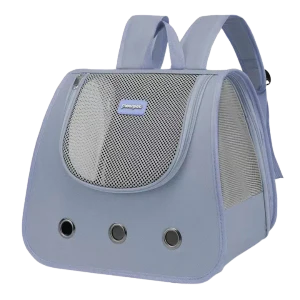Moorpet Foldable Cat Backpack – 35×30×25 cm | Breathable Double Shoulder Travel Bag for Cats & Small Dogs