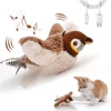 Interactive Flapping Bird Toy for Cats – Rechargeable Cat Toy with Real Bird Sounds, Motion Wings & Catnip Pouch | USB Charging