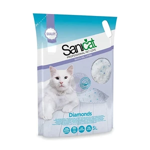 Sanicat Diamonds Silica Gal Crystals Cat Litter 5 L