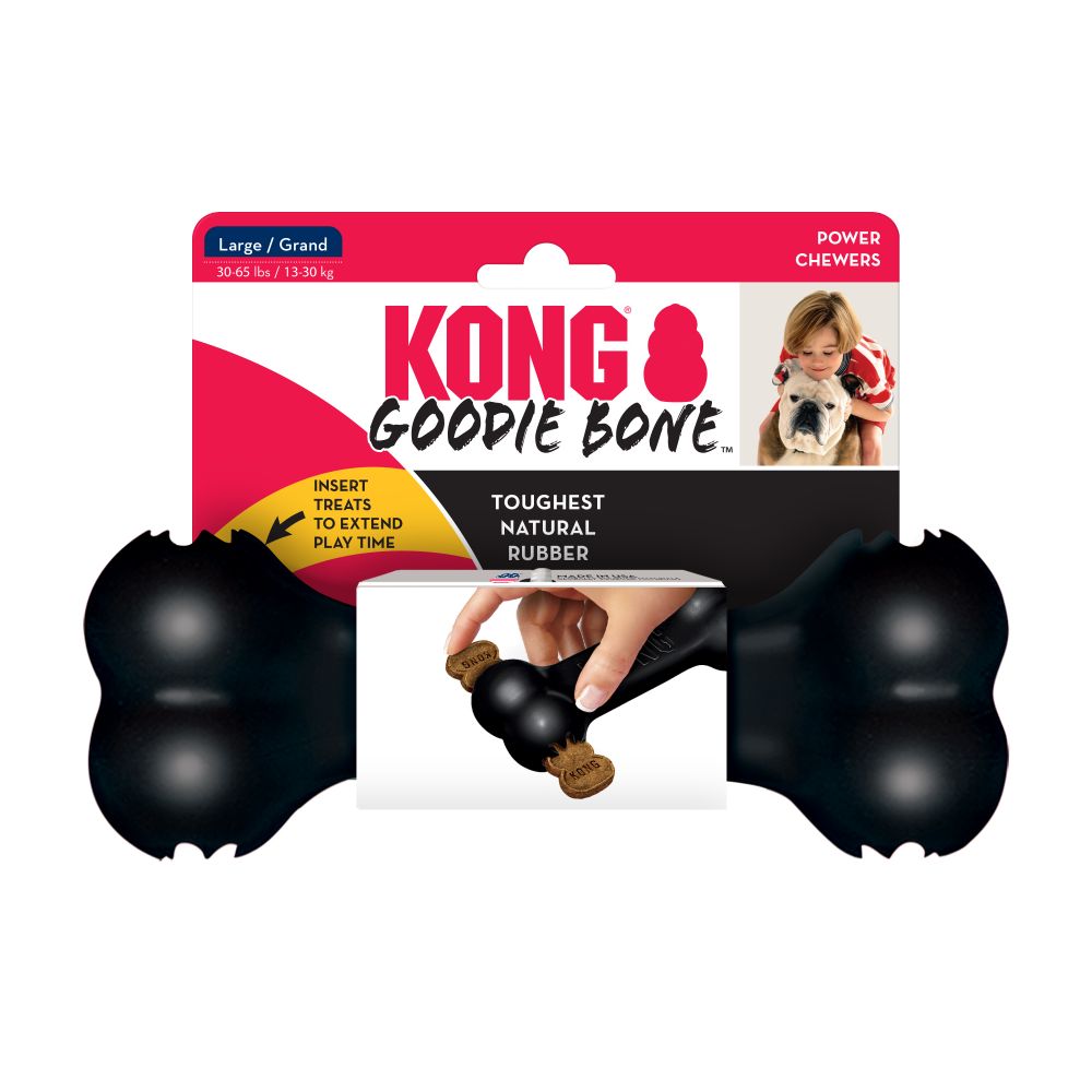 Kong Extreme Goodie Bone Large - Black