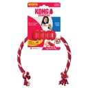 Kong Dental with Rope S - Red