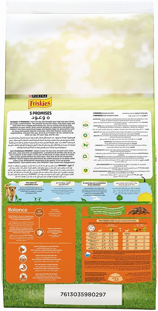 Purina Friskies Balance With Chicken & Beef & Vegetables for Adult Dogs 10 kg
