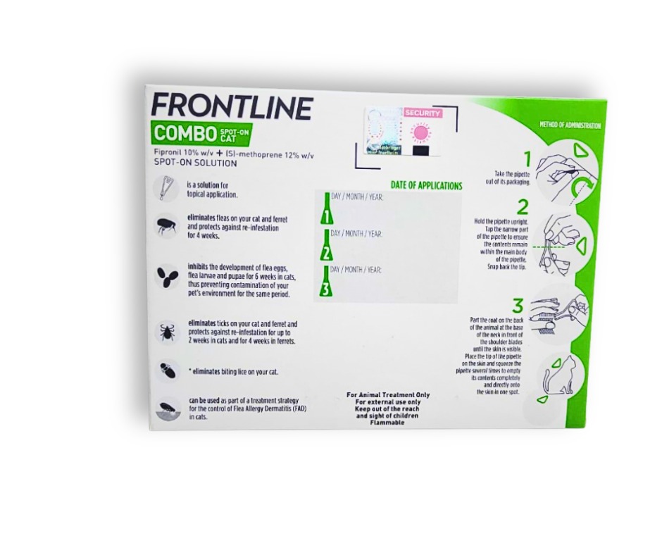 Frontline Combo Spot-On Cats and Ferrets X 1 Pipette