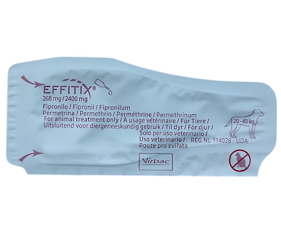 Virbac Effitix Large Dogs (20Kg - 40Kg) X 1 Pipette 