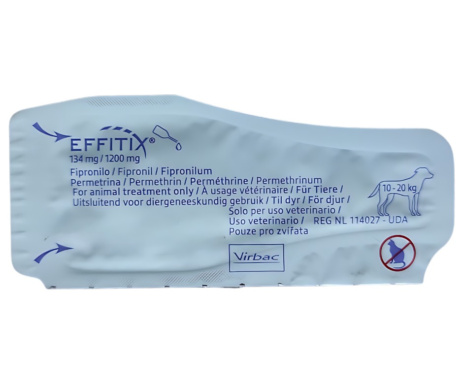 Virbac Effitix Medium Dogs (10Kg - 20Kg) X 1 Pipette