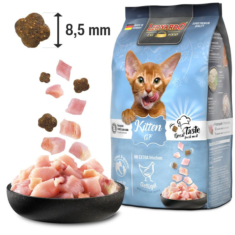 Leonardo Kitten Grain Free With Extra Fresh Poultry Cat Dry Food