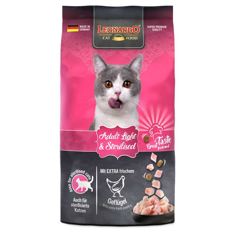 Leonardo Adult Light & Sterilised Cat Dry Food