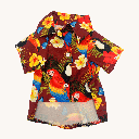 Petmoda Hawaiian Cat Shirt Size 3