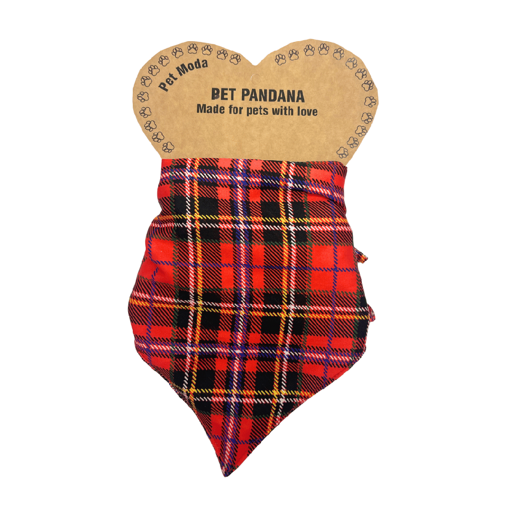 Petmoda Pet Bandana XL - Red Plaid