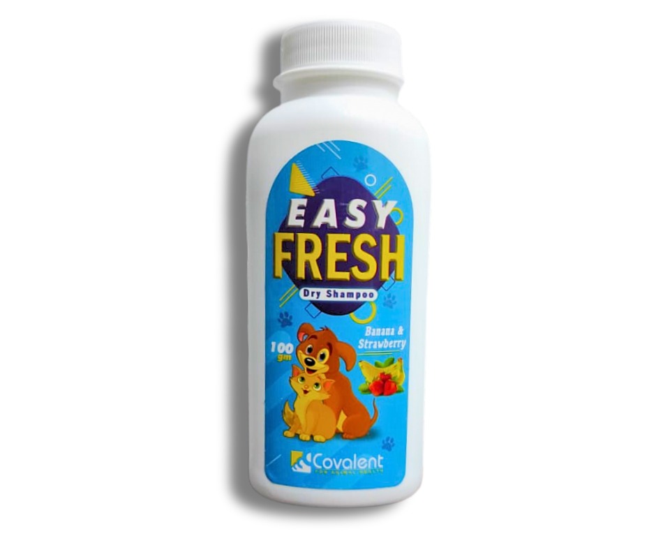 Expiry 2-2025 Covalent Easy Fresh Powder Dry Shampoo For Dogs & Cats 100 gm